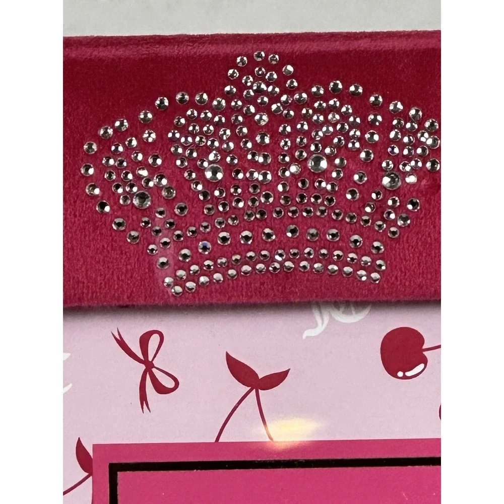 Juicy Couture Pink Velour Rhinestone Crown Photo Frame 4x6 Glam